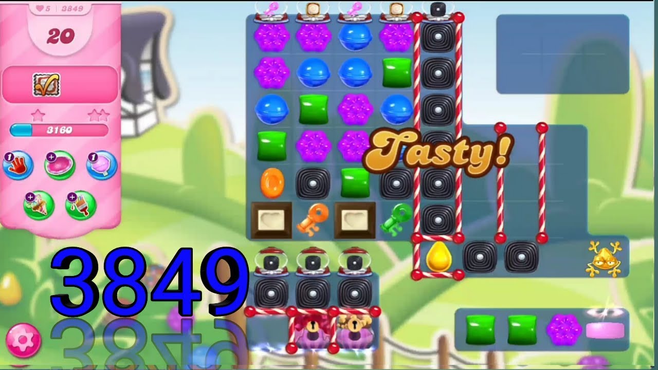 Candy Crush Saga Level 3849 👑 YouTube