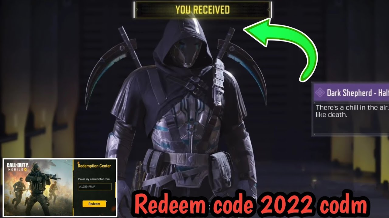 Free Dark Shepherd Skin Redeem code codm 2022 | codm Redeem code | cod