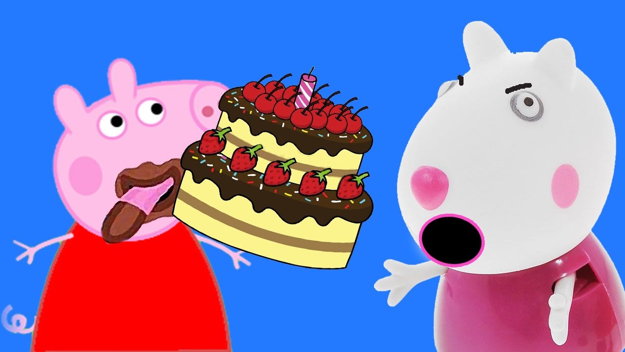 Пеппа не поделилась тортом со Сьюзи | Мульт свинка пепа - YouTube