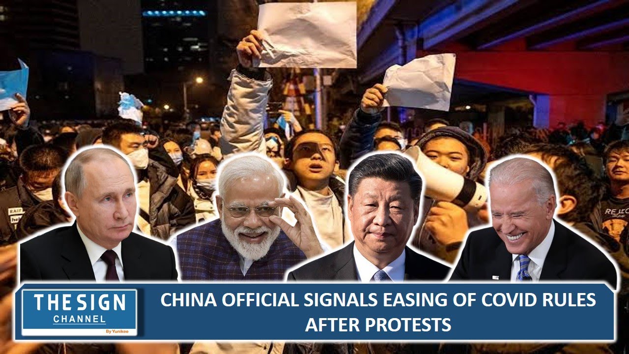 China official signals easing of COVID rules after protests - YouTube