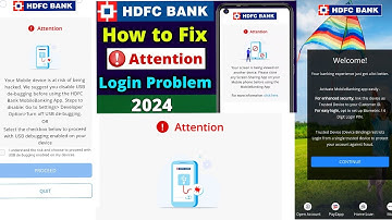 HDFC M Banking Your Screen is Being Viewed on Another Device