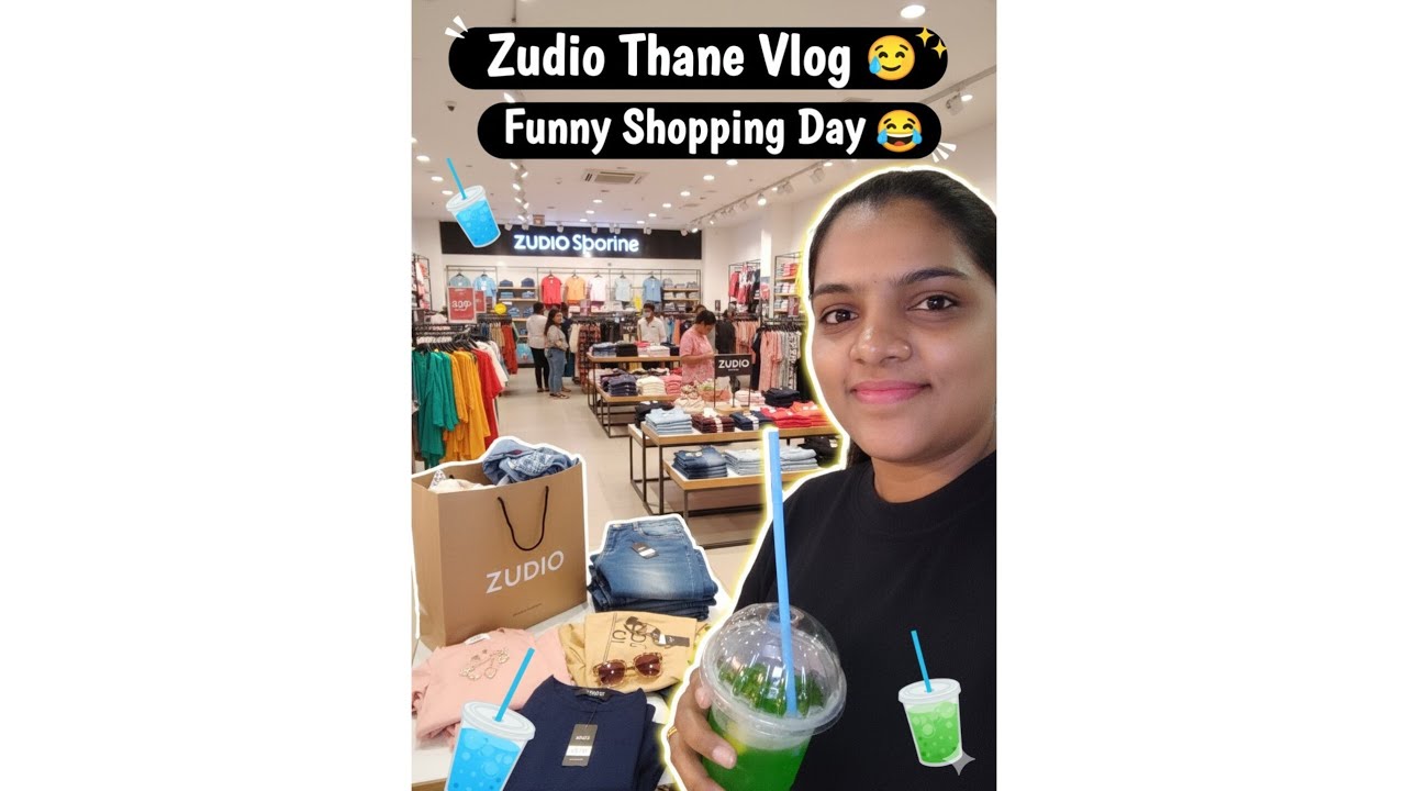 Zudio Thane Vlog 😍 | Funny Shopping Day 😂 | Budget Fashion + Mojito Time 🍹
