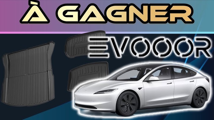 À GAGNER 3 tapis : frunk arrière sous coffre🔥 EVOOOR Model 3 2024