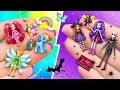 Barbie Bebekler için 10 Kendin Yap Tarzi Rainbow ve Dark Mini Oyuncaklar