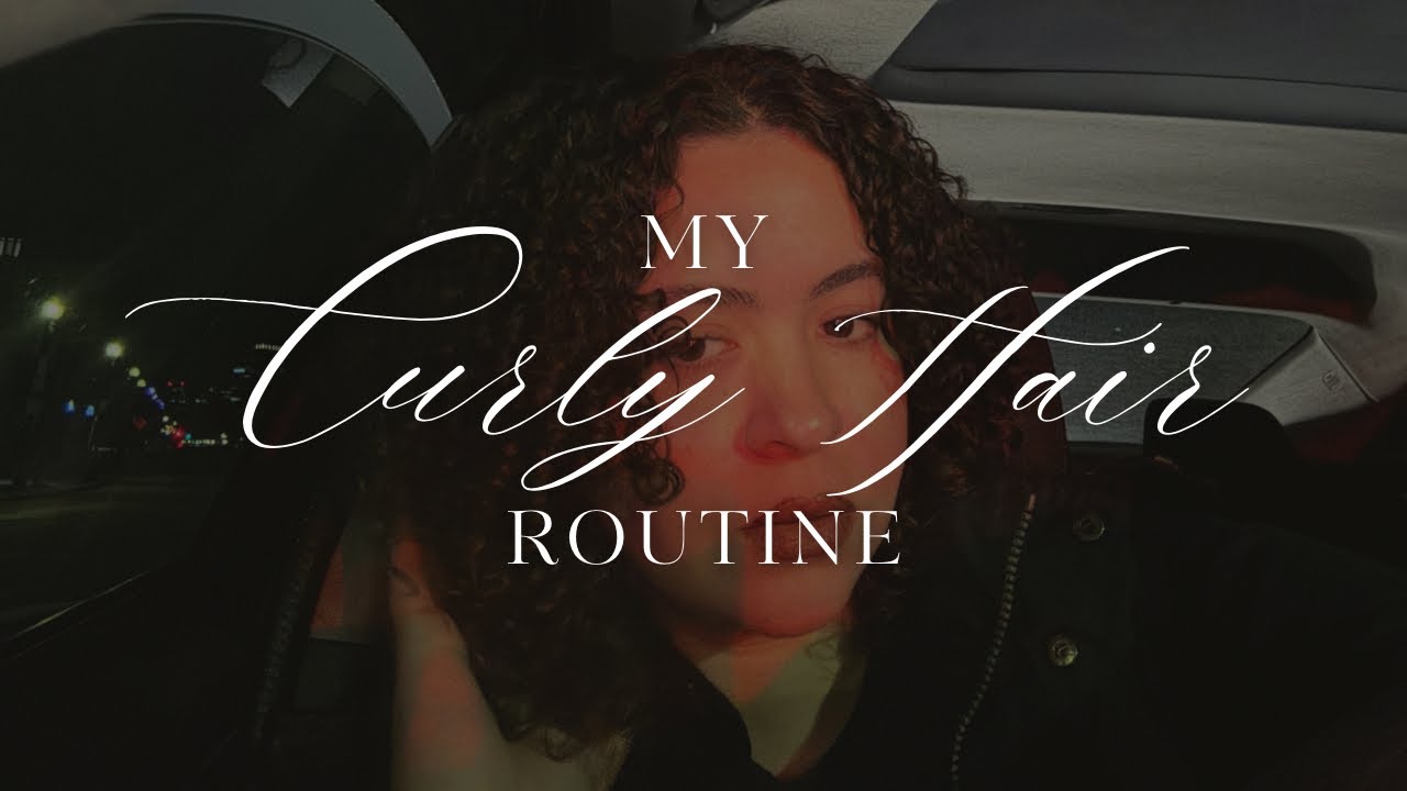 Weekly curly hair routine - YouTube