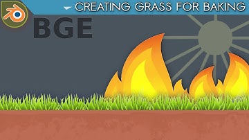 Blender Game Asset Tutorial #1 | Creating grass for baking