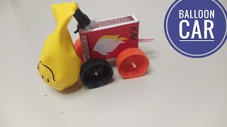 How To Make A Simple Tire Powered Car Dun Balloon Car