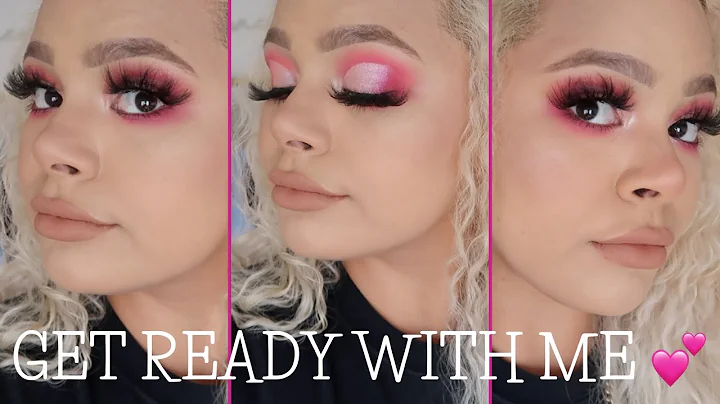 GET READY WITH ME! Pink eyeshadow look.