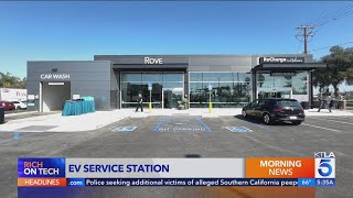 EV 'Gas Station' Opens in SoCal with Chargers, Gourmet Food, Lounge & More - Rich on Tech