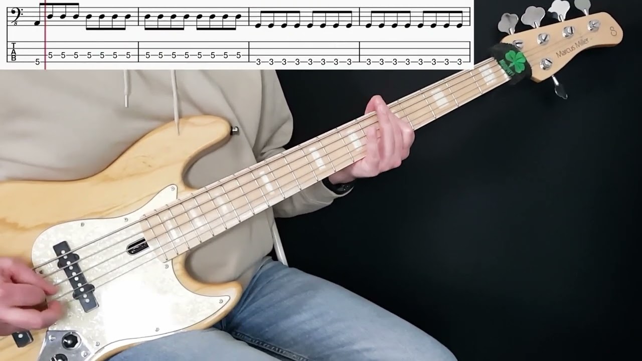 David Bowie - Heroes (Bass Cover, Rhythm Only) (Lesson w/ Tabs)