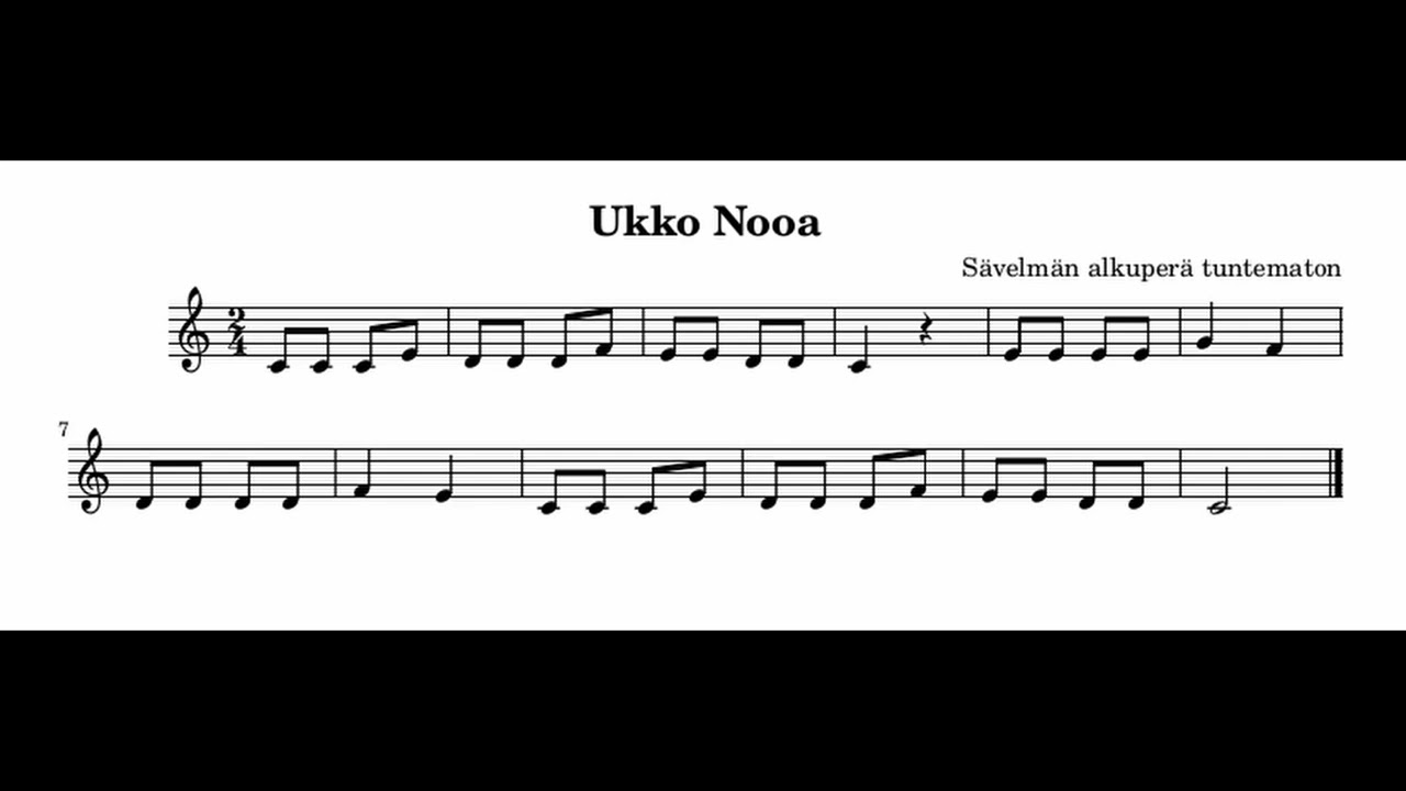 Ukko Nooa Afrikkalaisittain (Suno Covers)
