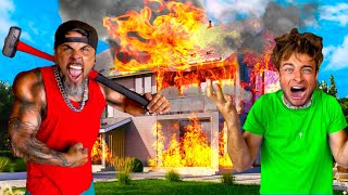 WORLD'S STRONGEST MAN DESTROYED MY HOUSE!!