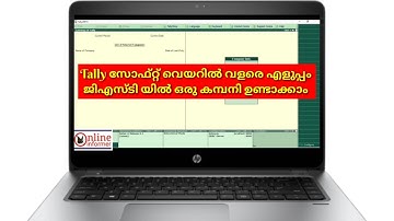 Create company and enable Gst on Tally ERP 9 [Malayalam Tutorial]