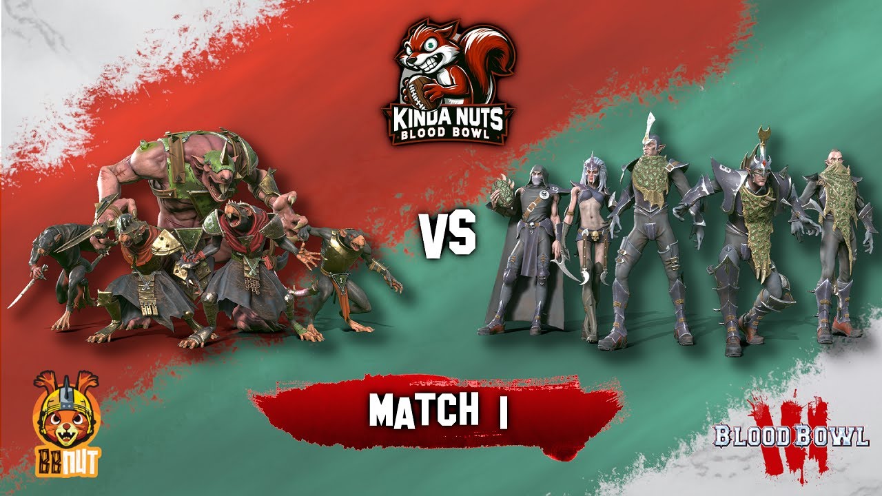 Skaven vs Dark Elves | Kinda Nuts Blood Bowl League S3 Game 1