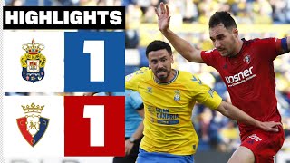 UD LAS PALMAS 1 - 1 CA OSASUNA | RESUMEN LALIGA EA SPORTS