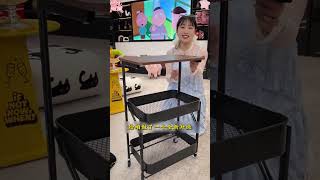 Instant Storage Solution: Compact & Foldable Trolley