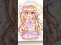 Drawing your Gachaclub OC in my style/Not chibi style/COPIC Markers /gachalife #shorts