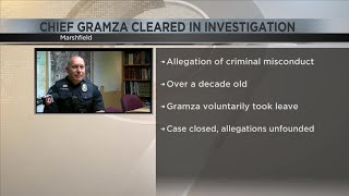 Marshfield police chief cleared of investigation