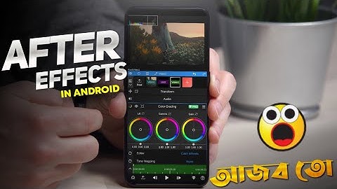 After Effects in Android | Node Video editor is now like after effects |