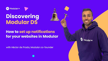How to set up notifications for your websites in Modular DS