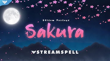 StreamSpell │Sakura Stream Package │ Twitch Overlays for OBS Studio, Streamlabs