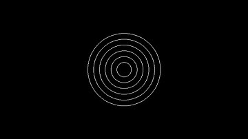 C Graphics Concentric Circle
