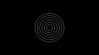 C Graphics Concentric Circle