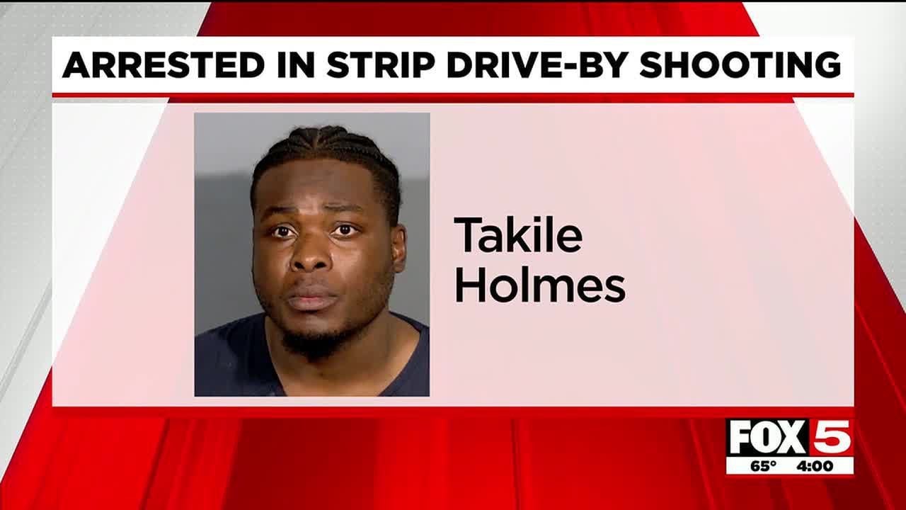 Man arrested after Las Vegas Strip drive-by shooting - YouTube