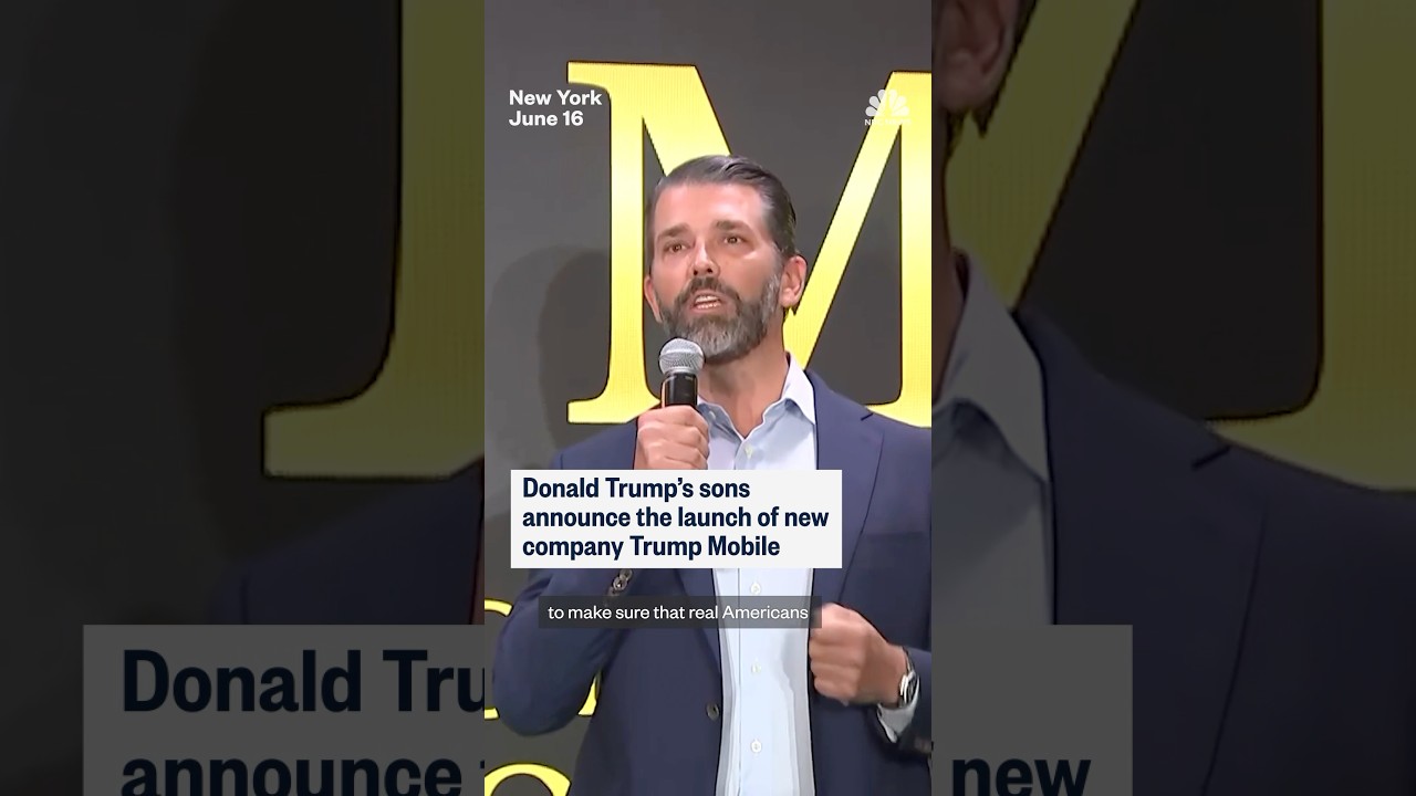 Donald Trump's sons announce the launch of new company, Trump Mobile