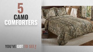 Top 10 Camo Comforters  [2018]: Realtree Xtra Mini Comforter Set, Queen, Tan, Camo