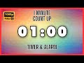 ⏰ 1 Minute Timer Count Up 1080p HD Online Timer to Improve Your Focus and Accelerate Productivity
