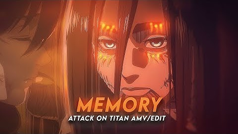 Eren & Mikasa - Memory Reboot [AMV/EDIT] 4K | 6ft3 Remake + Free PF📱