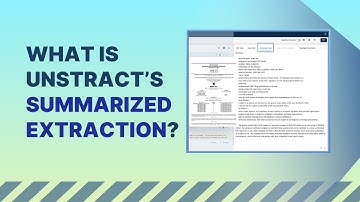 What is Summarized Extraction in Unstract?