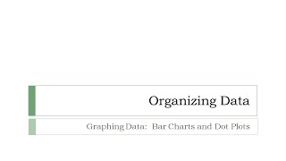 Bar Charts and Dot Plots