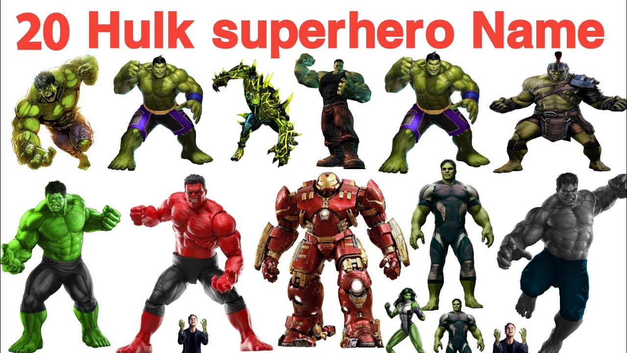 20 Hulk Characters Name for Kids | Fun Superhero Learning Video