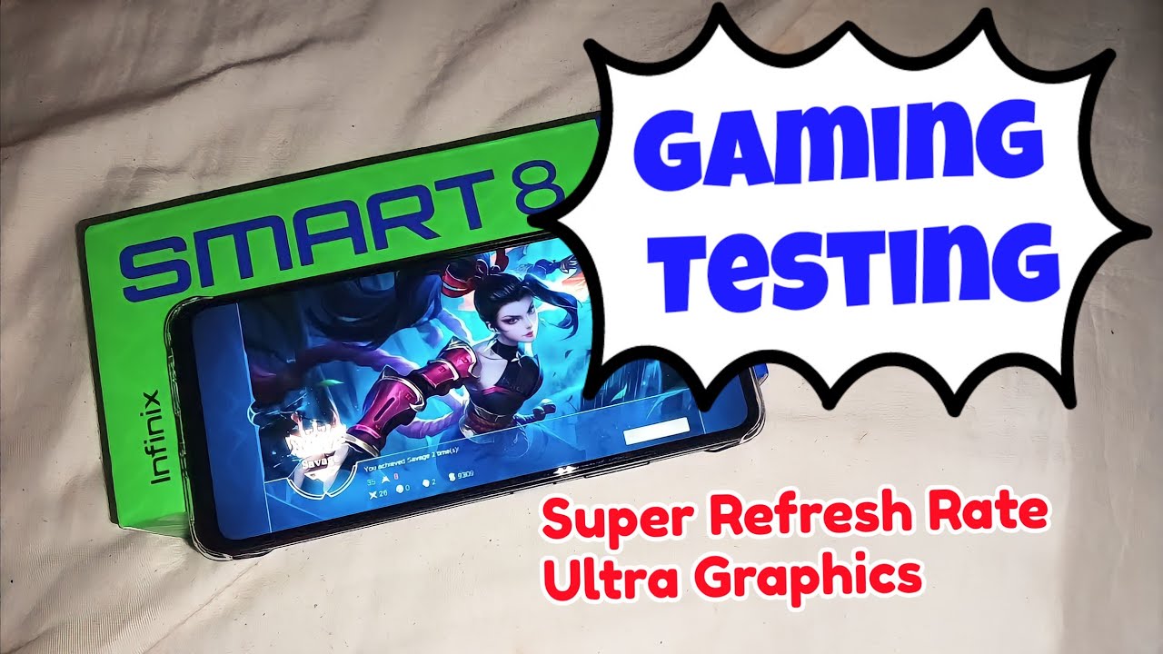 Infinix Smart 8 (Gaming Test) Super Refresh Rate & Ultra Graphics - YouTube