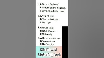 multilevel listening test part 1 cefr 1-part ielts listening test with answers