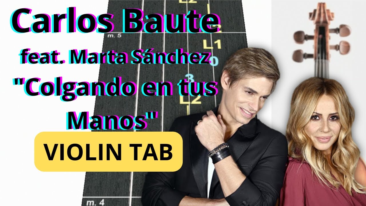 Colgando en tus Manos | Violín 🎻 Play Along | TUTORIAL | TABLATURA ...
