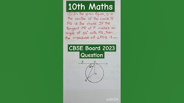 In the given figure O is the Centre of the circle and PQ is the chord