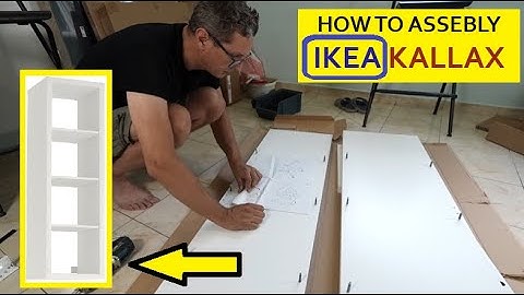 IKEA KALLAX shelf - how to assembly