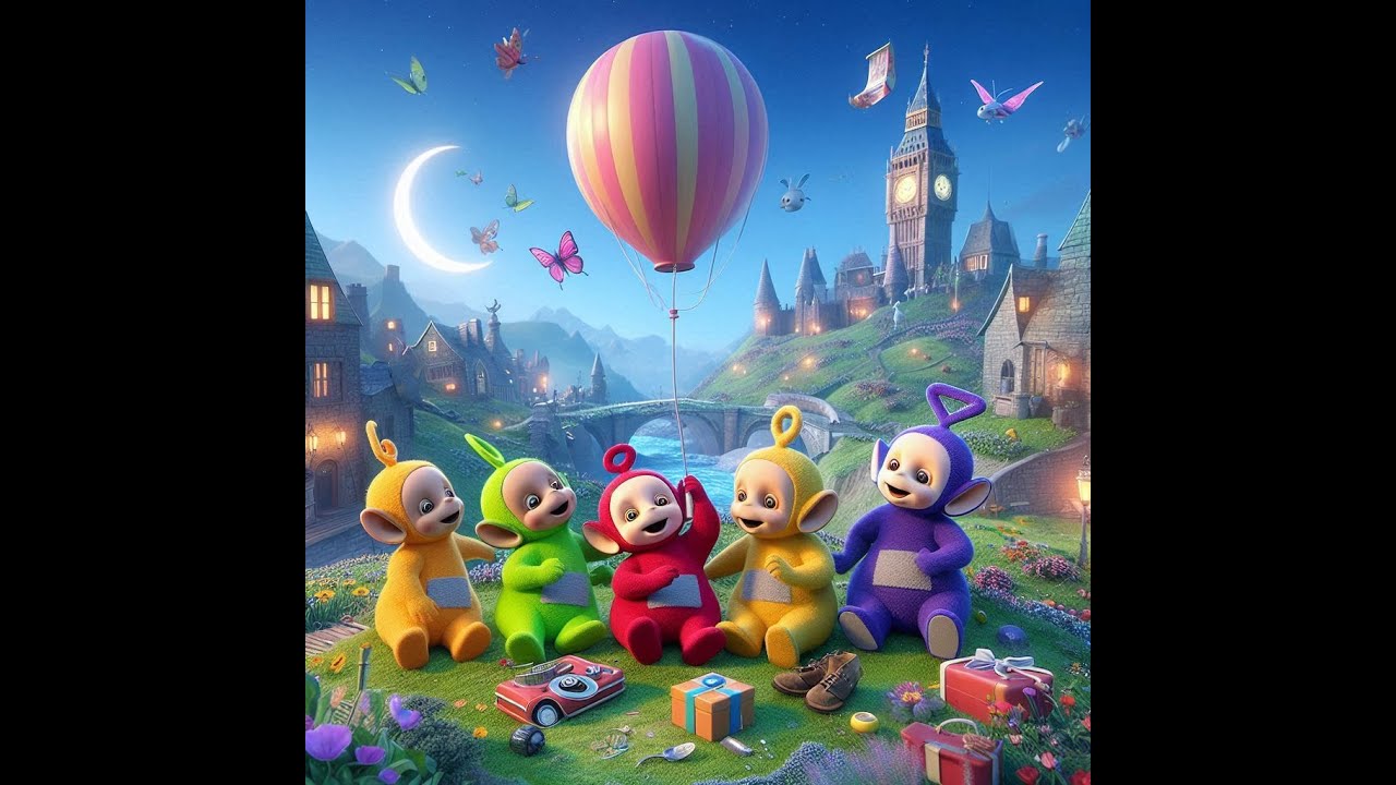 The Teletubbies and the Colorful Balloon Journey 🌈🎈