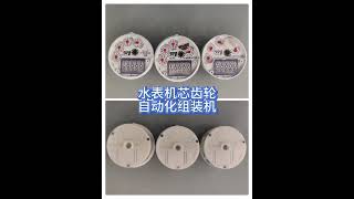 Water meter movement gear automatic assembly machine