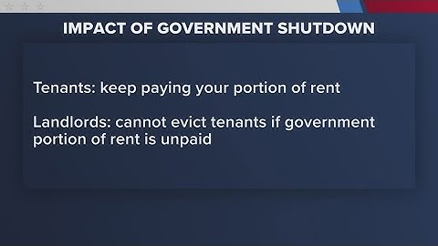 How does the shutdown impact housing vouchers?