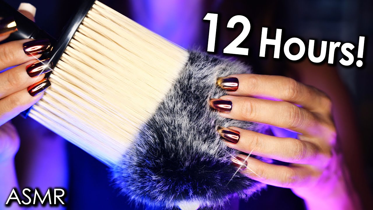 [12 Hours ASMR] Very Satisfying Head Massage 😴 4k (No Talking)
