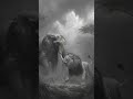 Elephant vs Lion Epic Fight! 🐘🦁 | KhanRise Wild Power Clash🔥 #Shorts