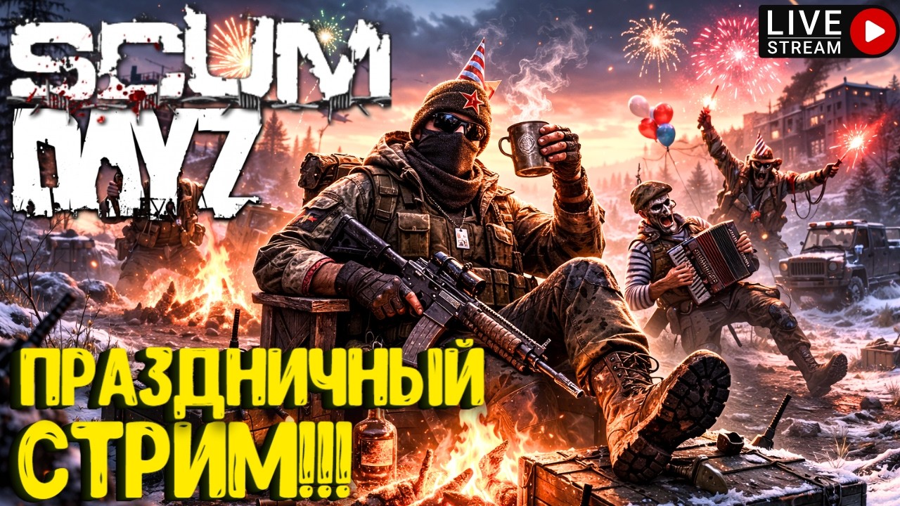 ПРАЗДНИЧНЫЙ СТРИМ!!! DAYZ | SCUM