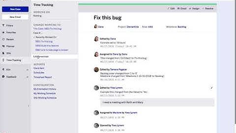 FogBugz - Tutorial 6 - Time Tracking in FogBugz