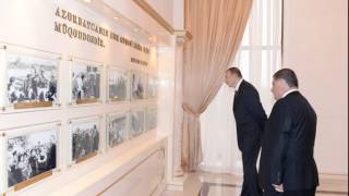 Ильхам Алиев принял участие в открытии в городе Гейгель Центра Гейдара Алиева