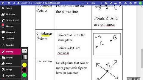 Lesson 1.1 Points Lines Planes Part 2