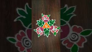 #simple festival rangoli #colour ful rangoli #short #indian art #pls subscribe and like friends